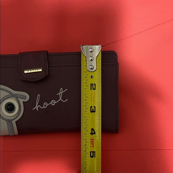 Relic Owl Design Women's Wallet - Purple and Cream - Picture 5 of 7